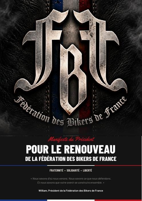 Couverture du manifeste pour le renouveau de la Fédération des Bikers de France